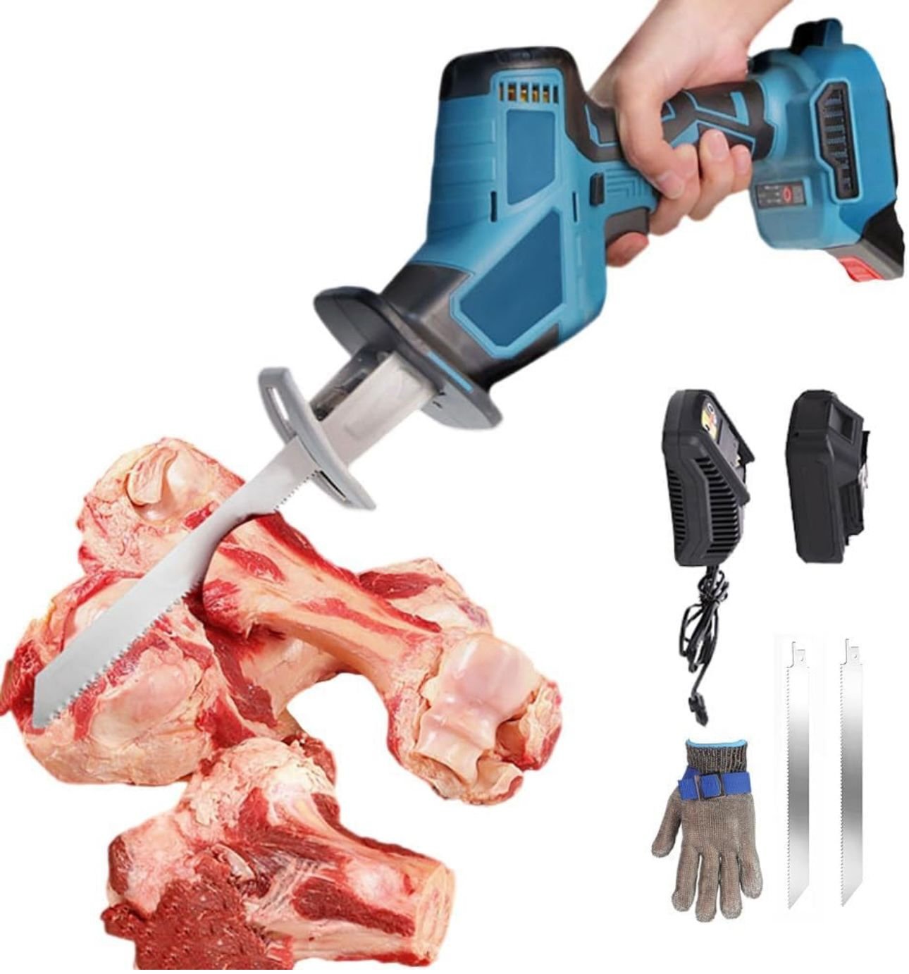 Sega per ossa elettrica a batteria 21V con accessori