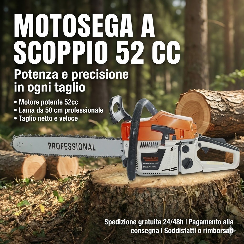 Motosega a scoppio 52cc Valora