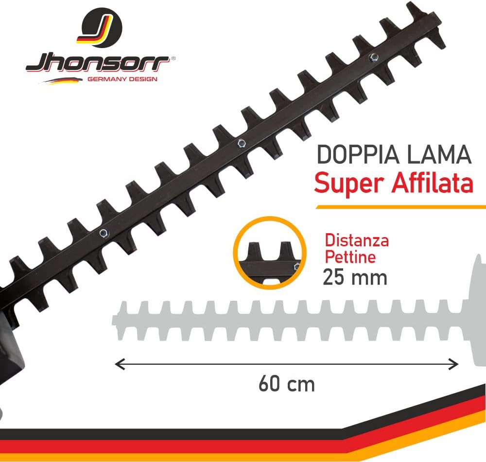 Doppia lama super affilata del tagliasiepi
