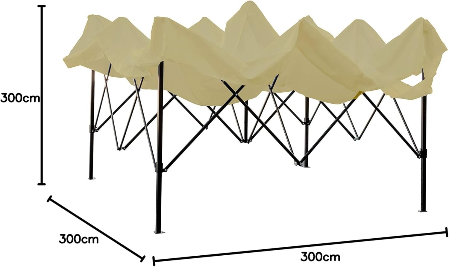 Gazebo pieghevole 3x3 header
