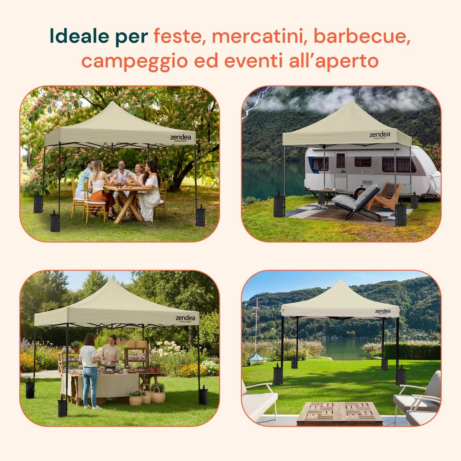 Dettagli del gazebo pieghevole