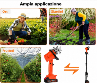 Applicazioni del mini coltivatore cordless