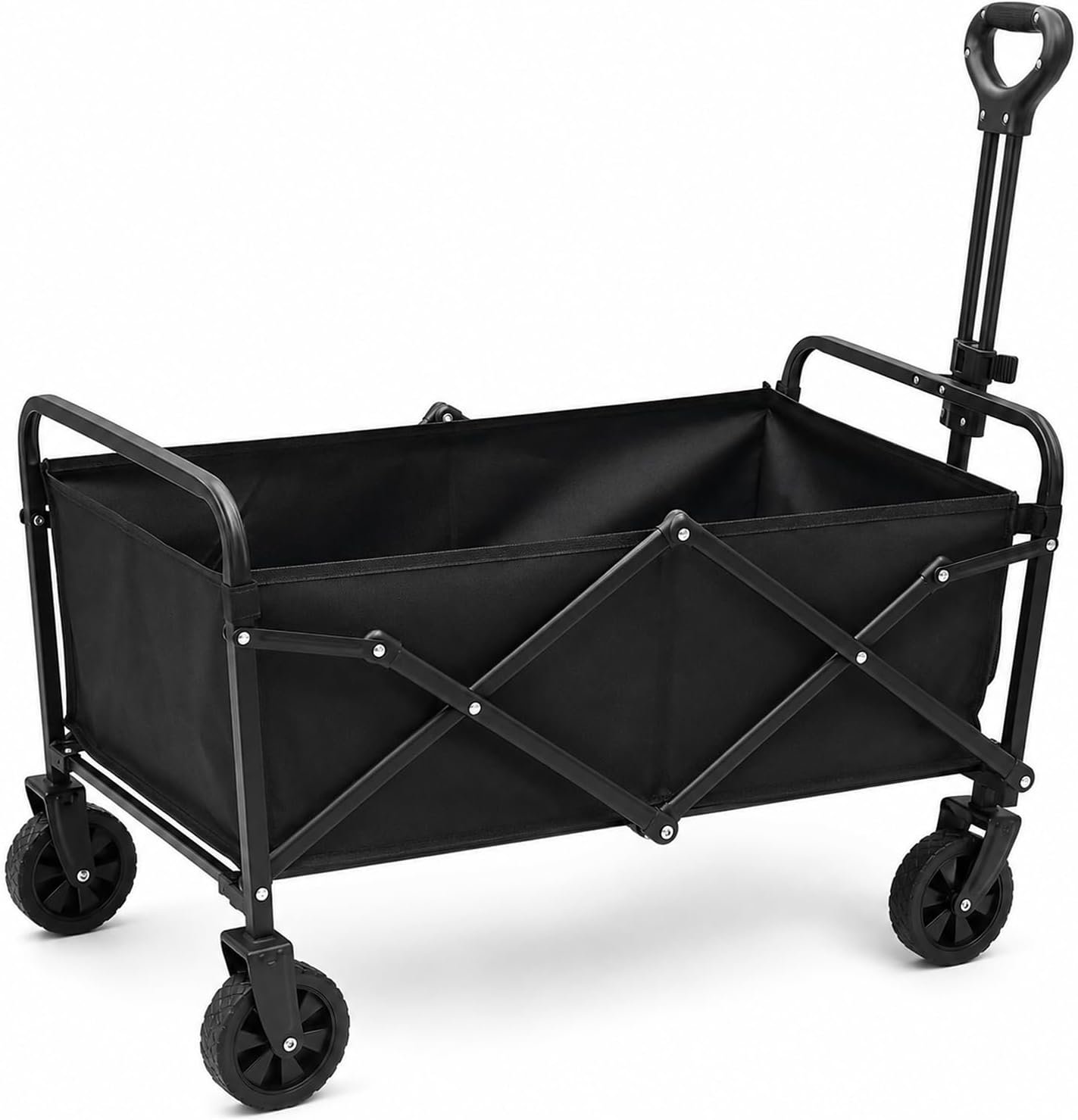 Carrello pieghevole multiuso nero