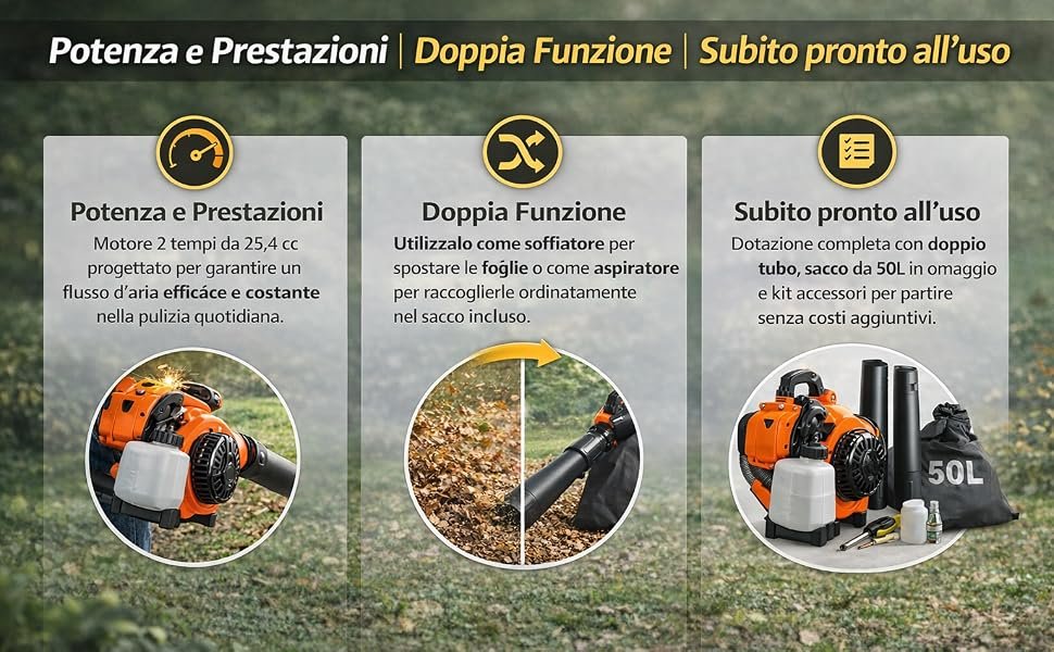 Sacco raccolta soffiatore aspiratore